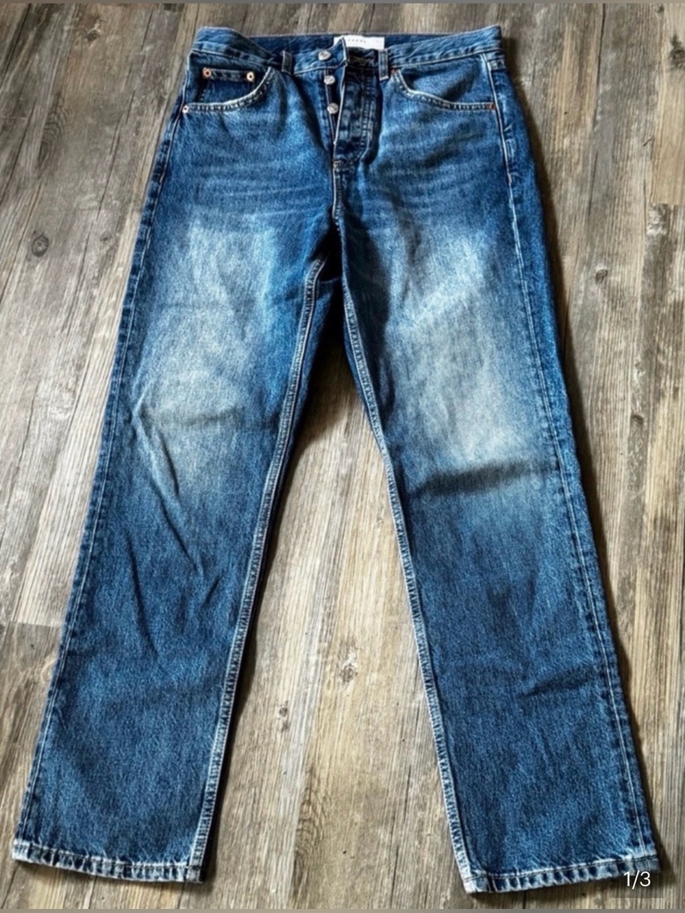 Topshop “Editor” straight leg jeans size 28